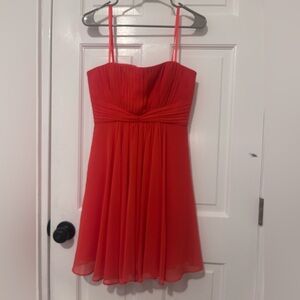 BCBGMaxAzria Strapless Red Dress
